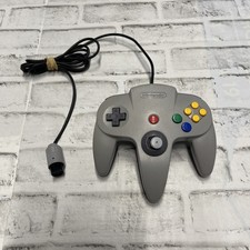 Nintendo 64 Controller OEM Official N64 NUS-005 AUTHENTIC Gray Tested Working