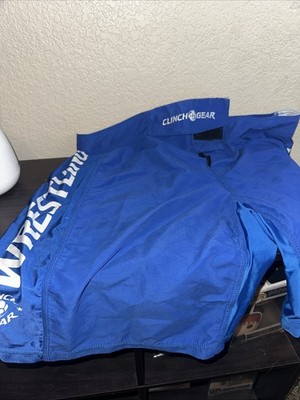 Men s Clinch Gear Wrestling Shorts Size Large Blue