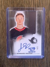 21-22 Upper Deck The Cup - Jacob Bernard-Docker Rookie Class 2022 Auto Black /5