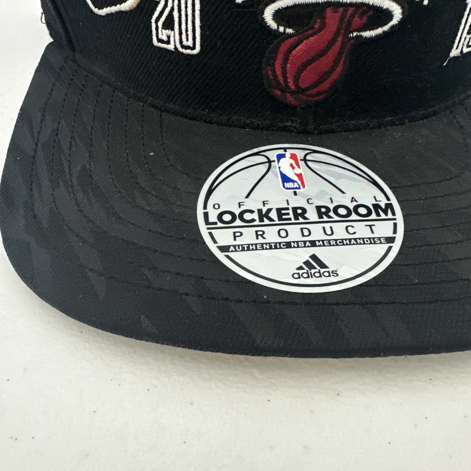 Miami Heat 2013 Adidas Strapback Hat Back to Back NBA Champions Embroidered Cap - Image 3 of 4
