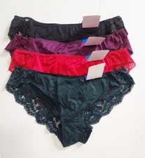 4 Maidenform Comfort Devotion Lace Back Tanga Underwear Multi 40159 Sz 8/XL-NWT