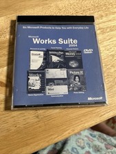 Microsoft Works Suite 2004 Software Disc w/ License Key NEW Factory Sealed 137