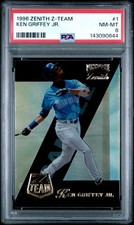 1998 Zenith Z-Team 1 Ken Griffey Jr PSA 8   5813
