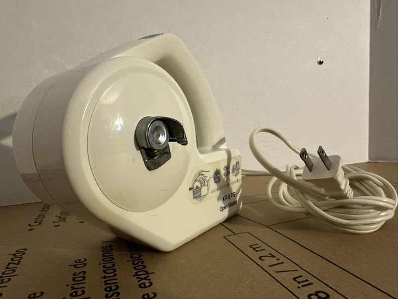 KRUPS Open Master Electric Can Opener Type 404 Handheld White Tested & Works