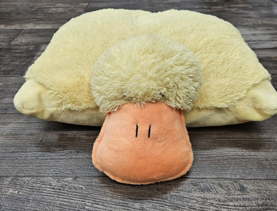 #ad Vintage 2010 Pillow Pets Ducky Duck Yellow Plush Stuffed Animal Toy Lg Size 20quot; $49.95