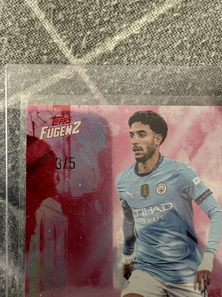 /5 Omar Marmoush Auto, 2025 Topps FugenZ, Manchester City - Image 3 of 4