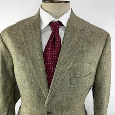 Bespoke 40S Two Button Sport Coat Holland & Sherry Cloth Surgeon's Cuff