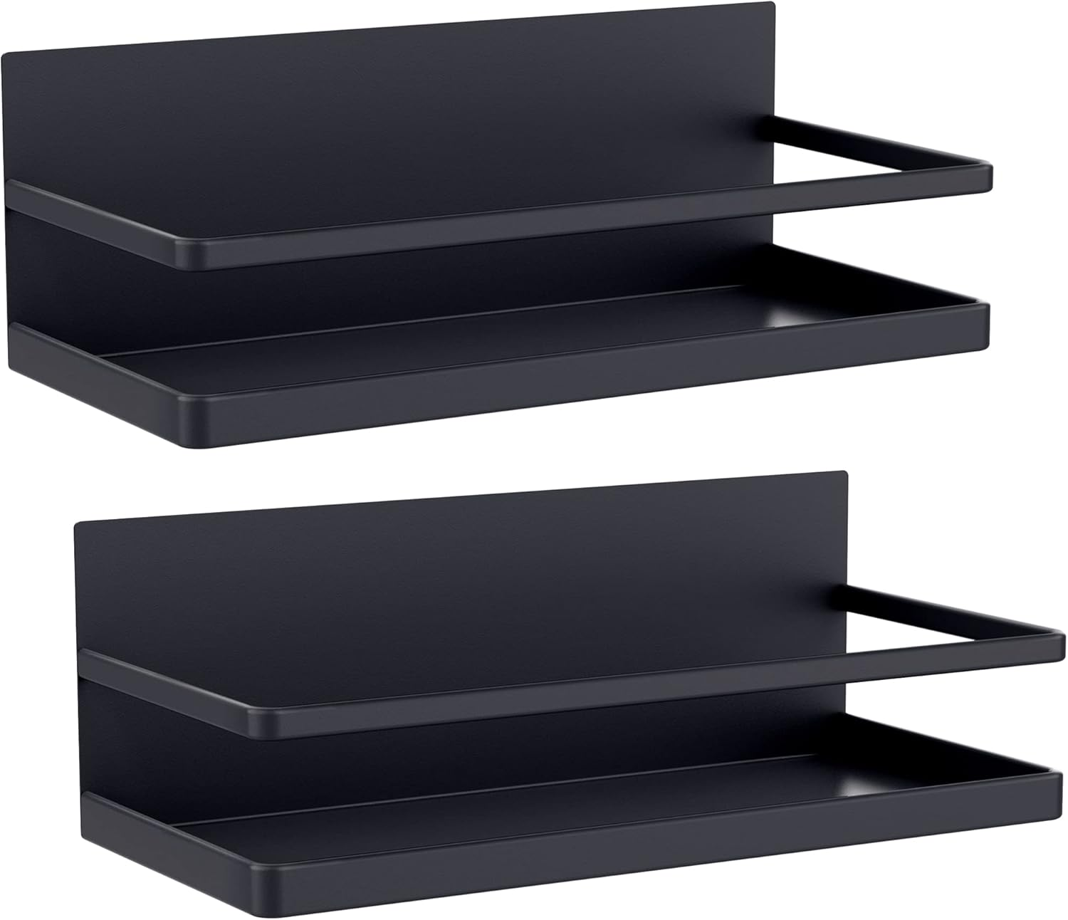 2 Pack Magnetic Spice Rack, Easy to Install on The Side of Refrigerator/Space Sa