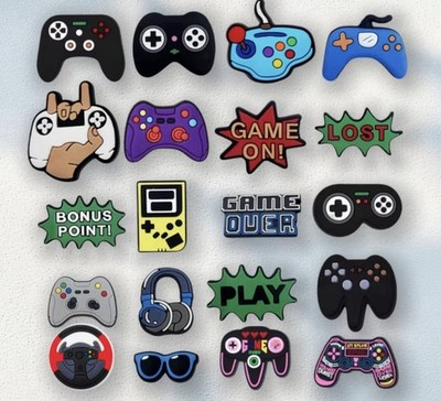 13PCS Random Gaming Croc Charms Assorted Game Controller Jibbitz Shoe Charms Set