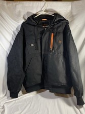 Walls TUFF Modern Work Jacket Men XL Black Hooded YJ297MK9