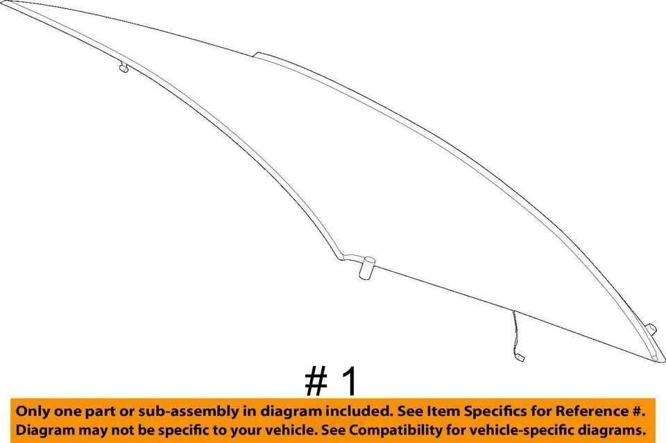 (LOCAL PICKUP ONLY) Back Glass 218 Type CLS550 Fits 12-14 MERCEDES CLS-CLASS 683 - Изображение 4 из 4