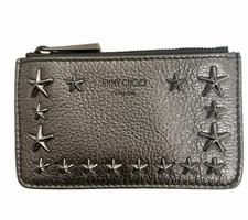 Jimmy Choo Nancy Coin Case Key Ring Star Studs Silver Japan