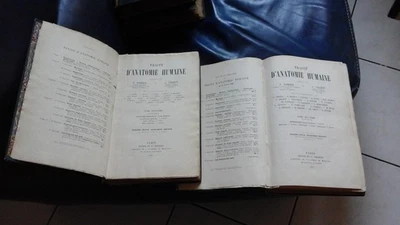 POIRIER CHARPY TRAITE D'ANATOMIE HUMAINE TOMES 2 ET 3 ANGEIOLOGIE NERFS - Photo 1/4