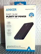 Anker - PowerCore III Sense 20K USB-C Portable Charger 20W - Black 20,000mAh