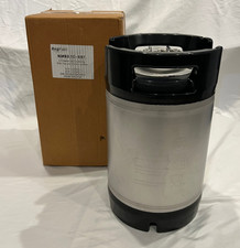 Kegmaxs 2.5 Gallon Ball Lock Keg 304 Stainless KMS2.5G-RBT Open Box
