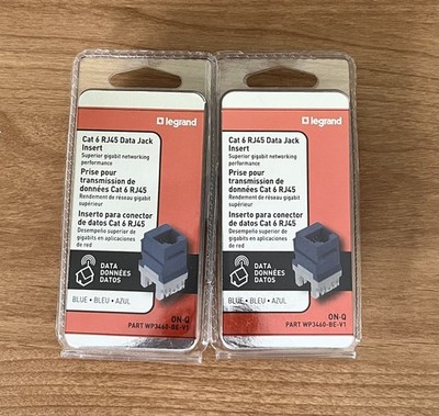 Legrand - On-Q Cat 6 RJ45 Data Jack Insert (2 Packs) . Brand New in Package