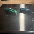 Two Hotwheels Redline 1957 Silhouette Green Plus Beatnik Bandit 1wheel Missing