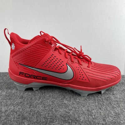 Nike Force Savage Pro 3 PE Football Cleats Ohio State FJ5748-601