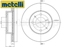 2X Bremsscheibe Metelli 23-0955 2 Bremsscheiben FüR Hyundai