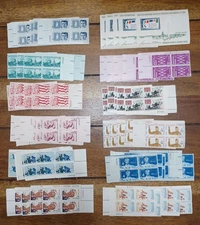 US Plate Block Stamp Lot of 60 Blocks and Souvenir Sheets - MNH ( As Shown )