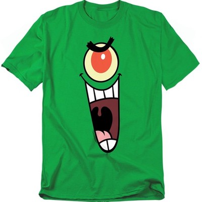 SPONGEBOB SQUAREPANTS PLANKTON SINISTER Licensed Adult Graphic Tee Shirt SM-4XL