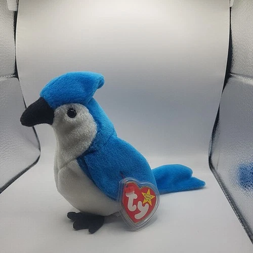 Vintage 1997 TY Beanie Baby “ Rocket “ Blue Jay Soft Plush Animal With Tag