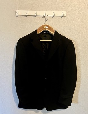 Gucci Tom Ford Era Men's Black Wool Suit Coat 52R (US42) Cupro/Rayon Lined Italy