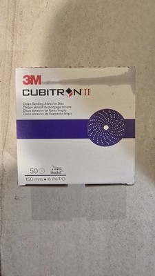 3M 31371 Cubitron II Clean Sanding Abrasive Disc 6in, 80+, Hookit, 50 discs