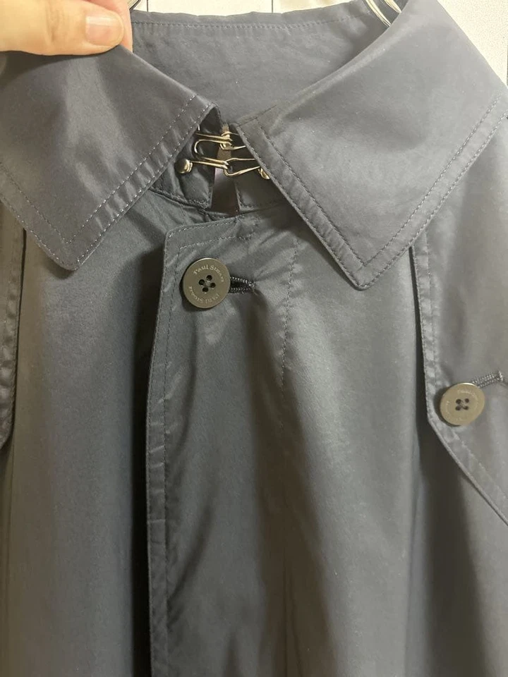 Gabardina Paul Stuart con botones Normcore estilo clásico talla única Foto 3 de 4