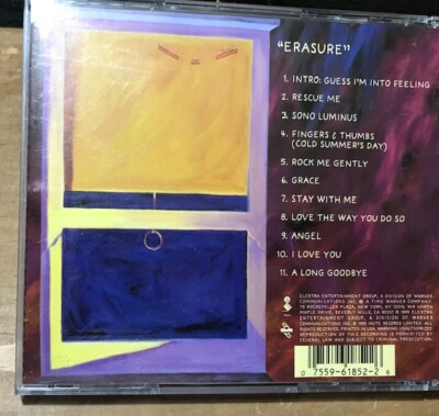 ERASURE Erasure 1995 Alternative Vintage CD 11 Songs Used Free