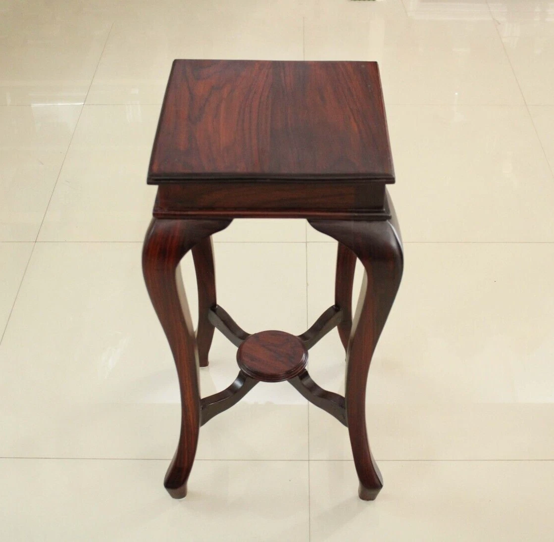 Wooden Square Table End Corner Telephone Flower Vase Plant