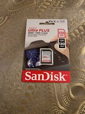 SanDisk 256 GB Ultra Plus SDXC UHS-1 speed up to 130 MB/s Memory Card