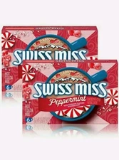 Swiss Miss PEPPERMINT Marshmallow Hot Cocoa, 2 Boxes 6 Each (12 Total) 