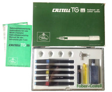 Zestaw skrzynek tuszowych Faber Castell TG m - S1185 z 5 sztyftami ANTYK - NOWY 