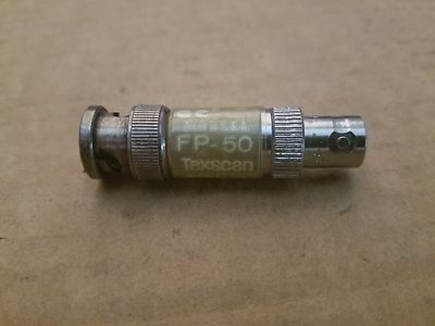 Texscan Corp FP-50 10dB 1GHz RF Microwave Attenuator BNC(m-f) Silver Plated Coax