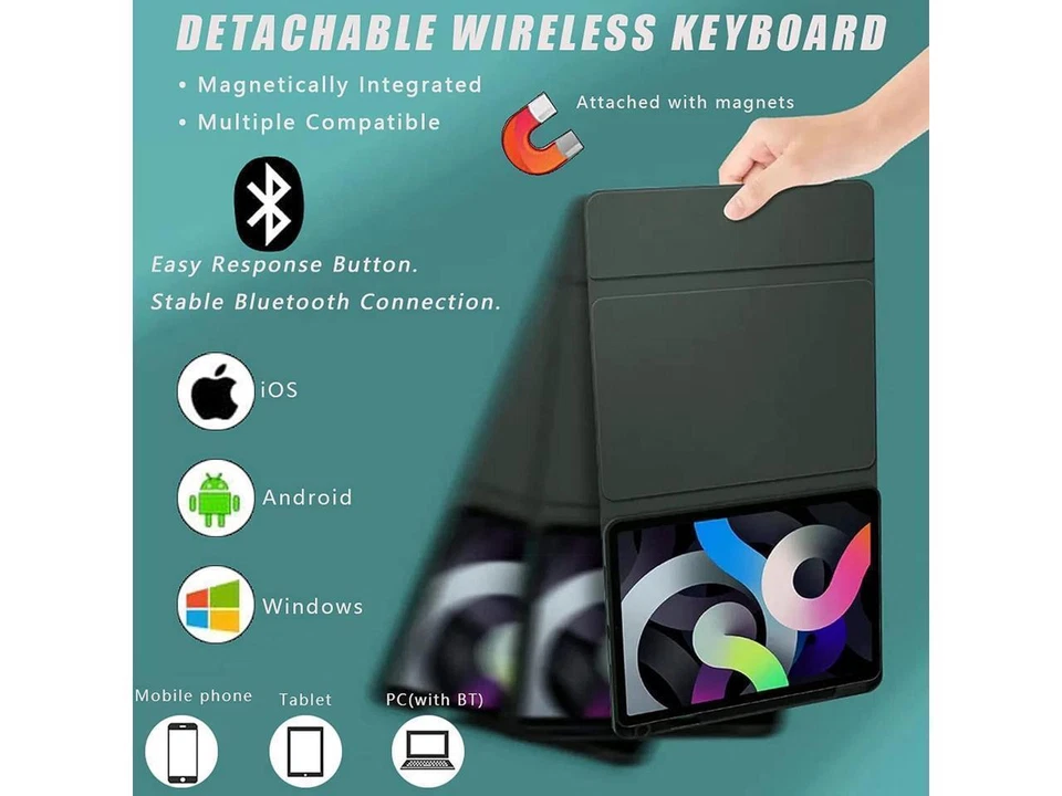 Keyboard Case For iPad Pro 12.9 inch 2015 2017 2nd 1st Generation with Trackpad - Image 4 of 4