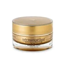 Facial Skin Cream With Aloe - InfiniteAloe Gold Anti-Aging Formula 0.5 oz.