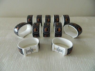 Maxwell & Williams CASHMERE PUTTING ON THE RITZ Bebop Porcelain Napkin Rings