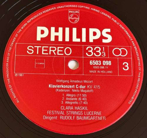 CLARA HASKIL piano sonatas concertos MOZART MARKEVITCH ED1 PHILIPS 7LP Box MINT - Picture 9 of 10