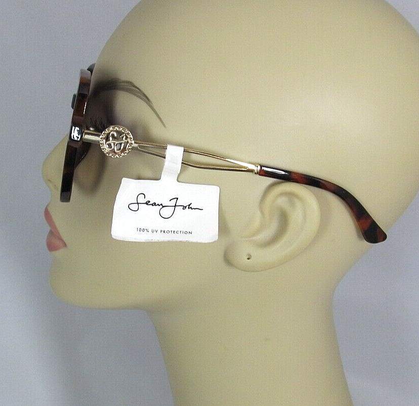 Sean John Tortoise Square Oversized Sunglasses with Gradient Lenses Sean John Tortoise Brown Oversized Gradient Sunglasses  main image 2