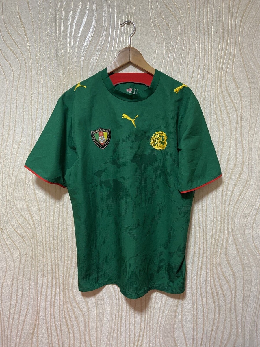 CAMEROON 2006 2007 2007 HOME FOOTBALL SHIRT SOCCER JERSEY PUMA sz CAMEROON 2006 2007 2007 HOME FOOTBALL SHIRT SOCCER JERSEY PUMA sz