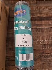 Mtb 20ga Galvanized Hexagonal Poultry Netting Chicken Wire 12 Inches X 25 Feet X 0.96 per foot