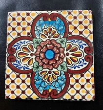 Custom Design Talavera Mexican Tile Handmade Backsplash
