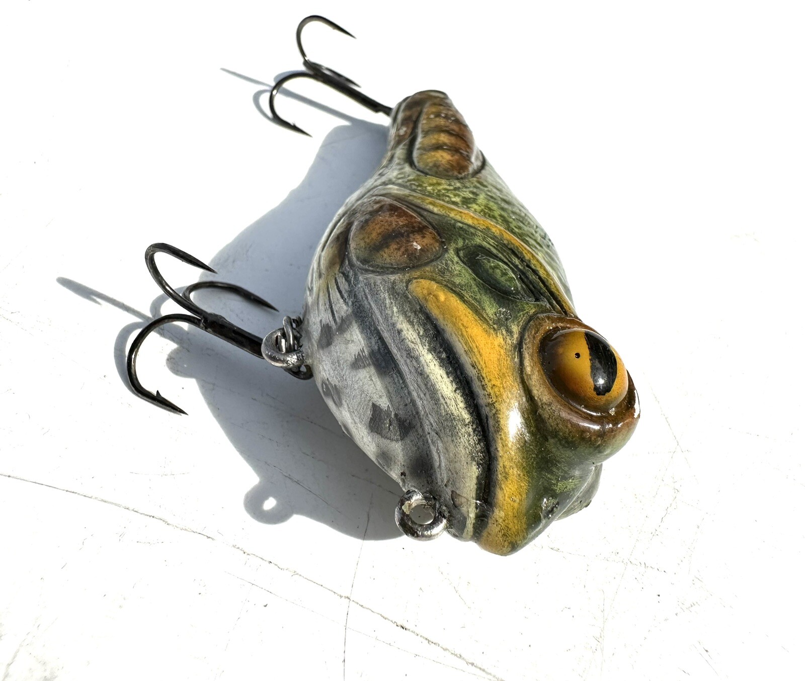 OG 3 1/4” Monroe Topwater Frog Lure Swimbait Bass Fishing Snakehead Smallmouth - Image 2