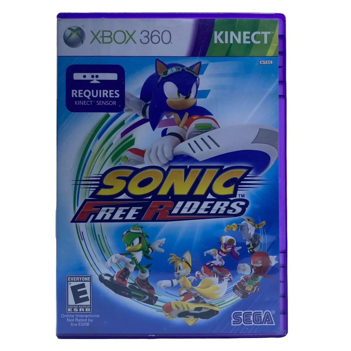 Sonic Free Riders Microsoft Xbox 360 Kinect Game - Tested