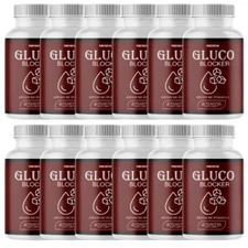 Gluco Blocker Advanced Blood Balance Support for Heart Health - 12 Bottles
