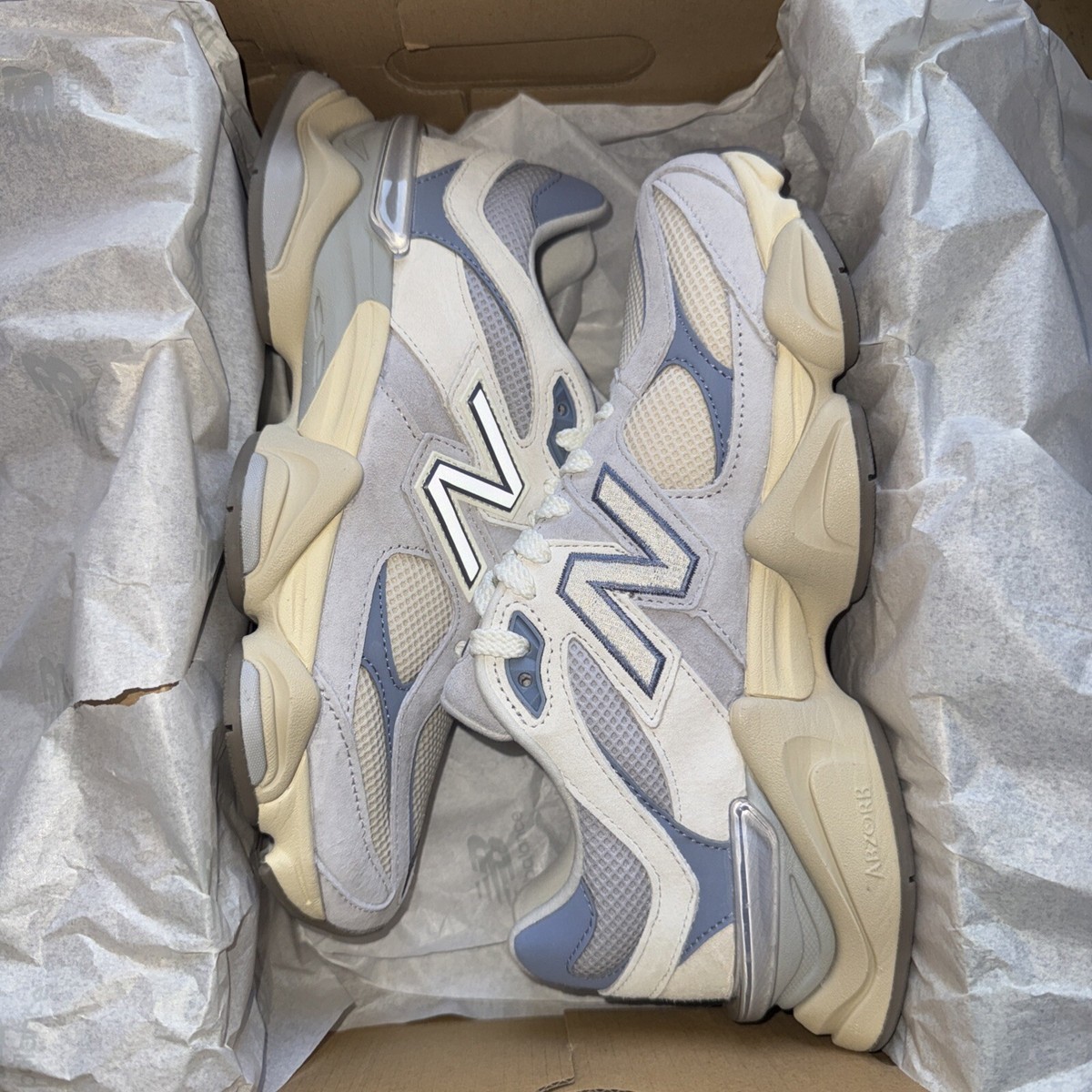 New Balance 9060 Pearl Grey Linen 6.5M/8W US NEW | eBay