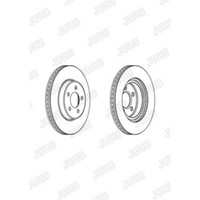 Jurid Bremsscheiben Vorne Ø320 Mm BelüFtet FüR Chrysler 300 C Touring LX