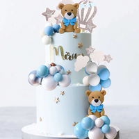 Tortendeko Baby-Junge Tortendeko 1. Geburtstag Junge Blau Deko Torte 1 Geburtsta