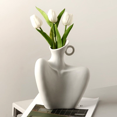 Home Decor Ceramic Flower Pot Human Vase Creative Decoration Vase | eBay